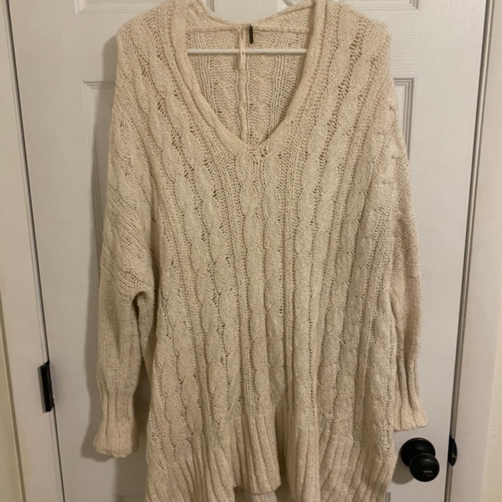 Free People Cable Knit Sweater